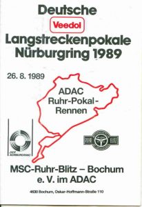 VLN Nürburgring Bochum 1989